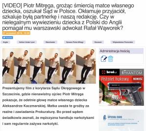 [VIDEO ]TOGI BEZ SUMIEŃ: Czy adwokat Rafał Wąworek wymyślił i pomógł w nielegalnym wywiezienia 7-latka z Polski na nielegalnie wyłudzonym paszporcie? Dlaczego pytany o świadome łamanie postanowienia Sądu Okręgowego w Szczecinie dotyczącego dziecka ucieka?