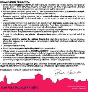 [VIDEO] Prawda czy fałsz? Czy Burmistrz Białej Piskiej Beata Sokołowska promuje nie swoje sukcesy?