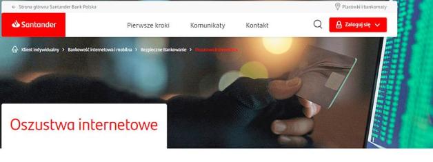 Dlaczego system alarmowy Santander Bank Polska nie zadziałał przez 3 doby? Czy Santander zwróci 10 000 euro kobiecie oszukanej metodą na tzw. Amerykańskiego Żołnierza, rzekomo stacjonującego na Antarktydzie, która wysłała pieniądze do Włoch czyli teren UE