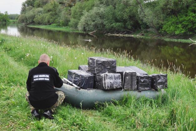 Papierosy dryfowały z nurtem Bugu, dzięki informacji otrzymanej od służb granicznych Ukrainy